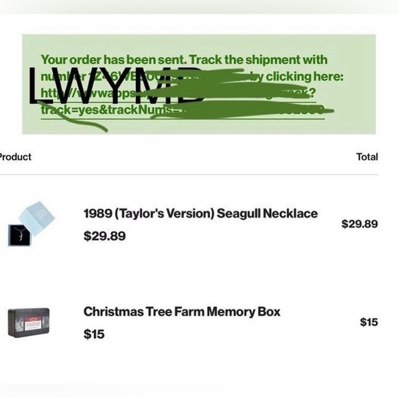 Taylor Swift 1989 Seagull Necklace OFFICIAL MERCHANDISE - Picture 7 of 7